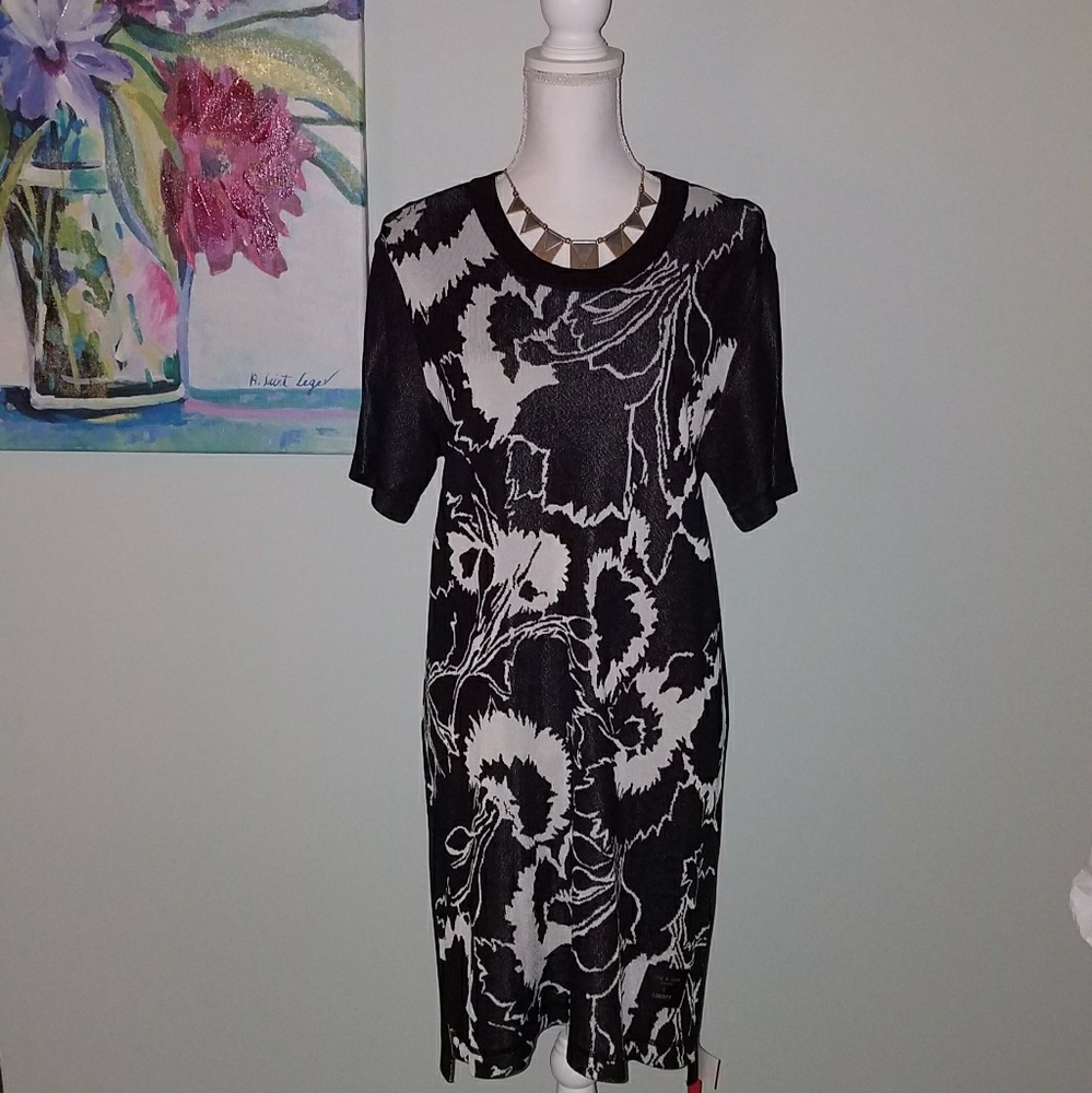 Rag And Bone Black And White Liberty Dress Size Medium Nwt